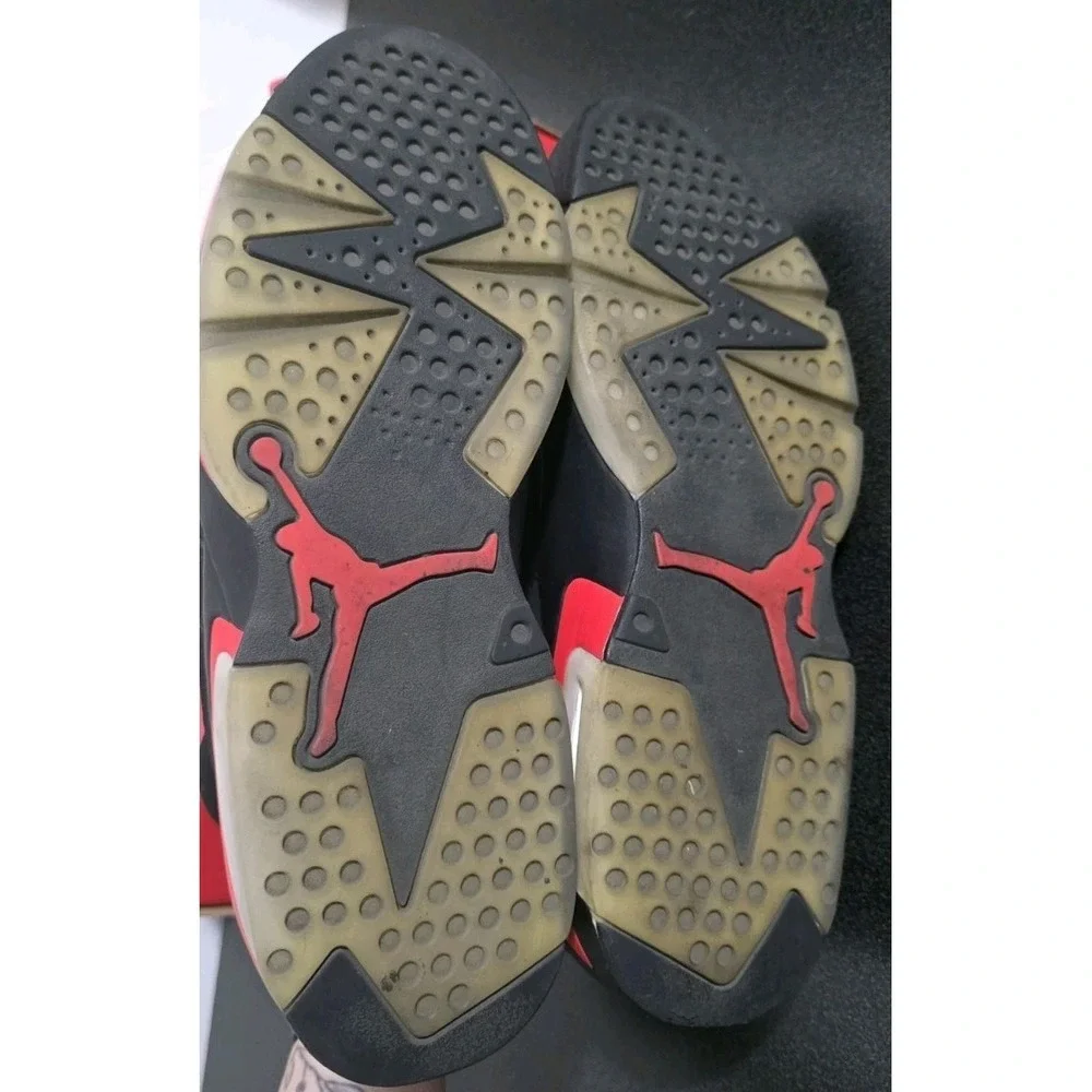 Nike Air Jordan Retro 6 Black Infrared Salesman 2019 Sz 12 Basketball‎ Shoes EUC